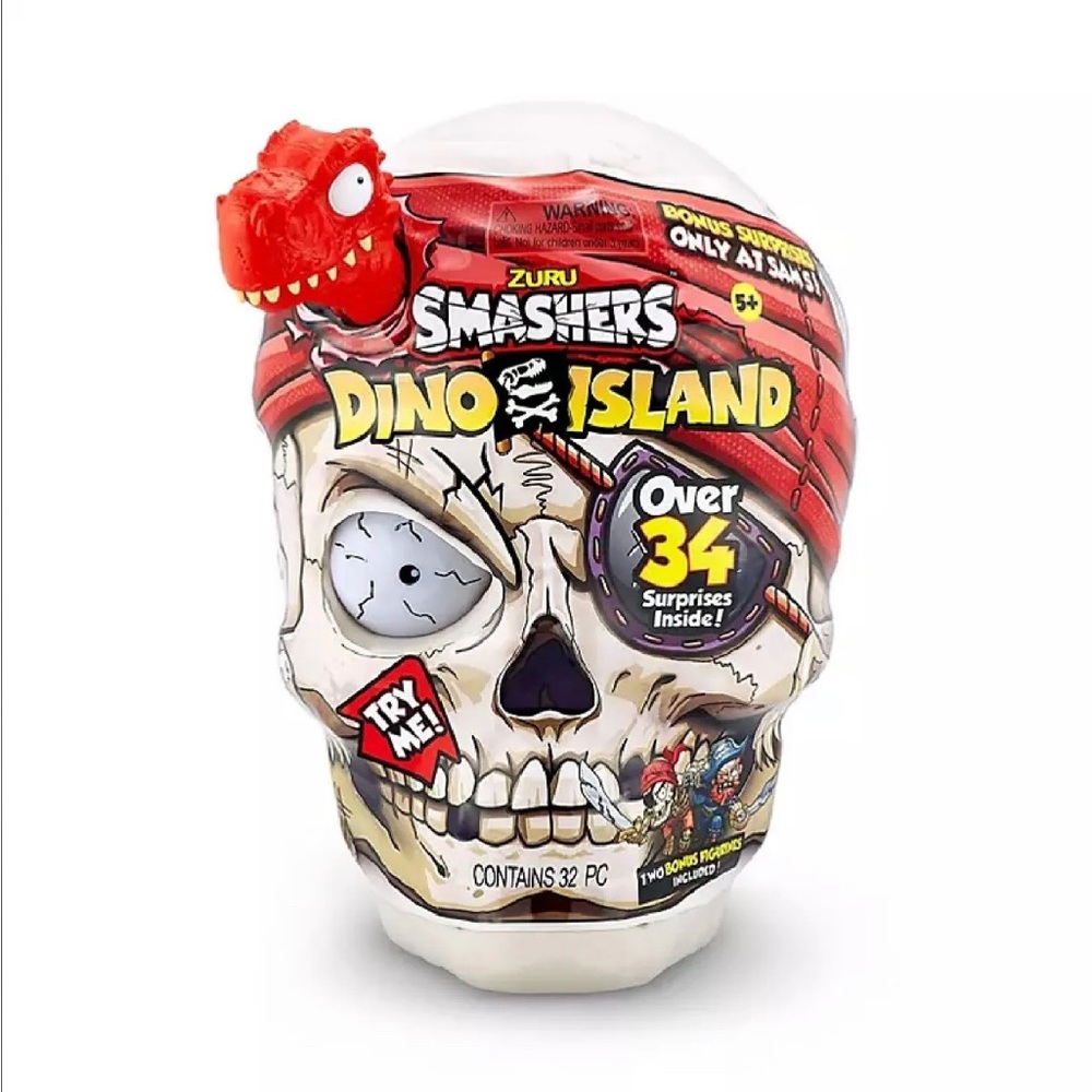 Zuru Smashers Mega Egg Dino Dinosaur Island Pirate Over 25 surprises! Surprise